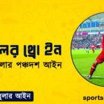 ফুটবলের থ্রো ইন । ফুটবল খেলার পঞ্চদশ আইন । খেলাধুলার আইন