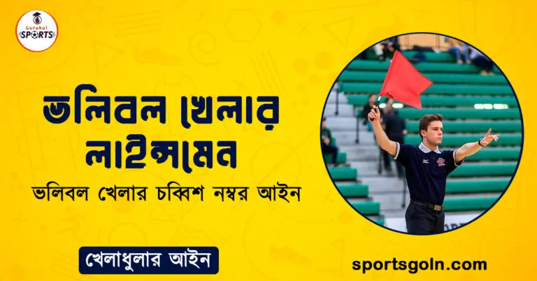 ভলিবল খেলার লাইন্সমেন