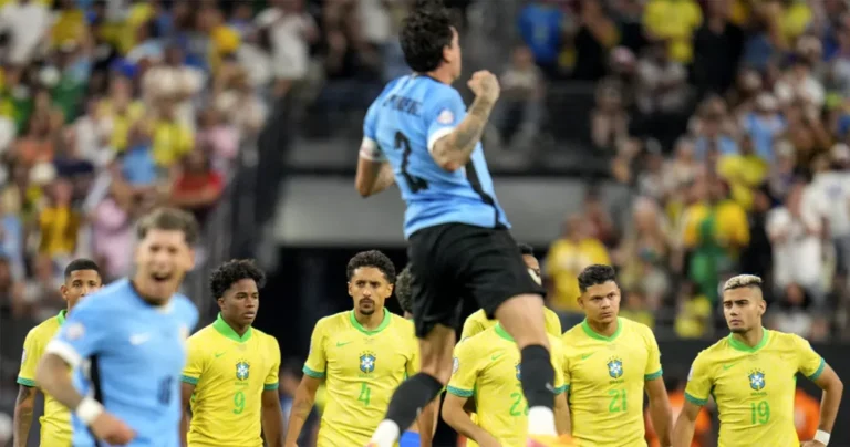 টাইব্রেকারে ব্রাজিলের বিদায়, উরুগুয়ে সেমিফাইনালে