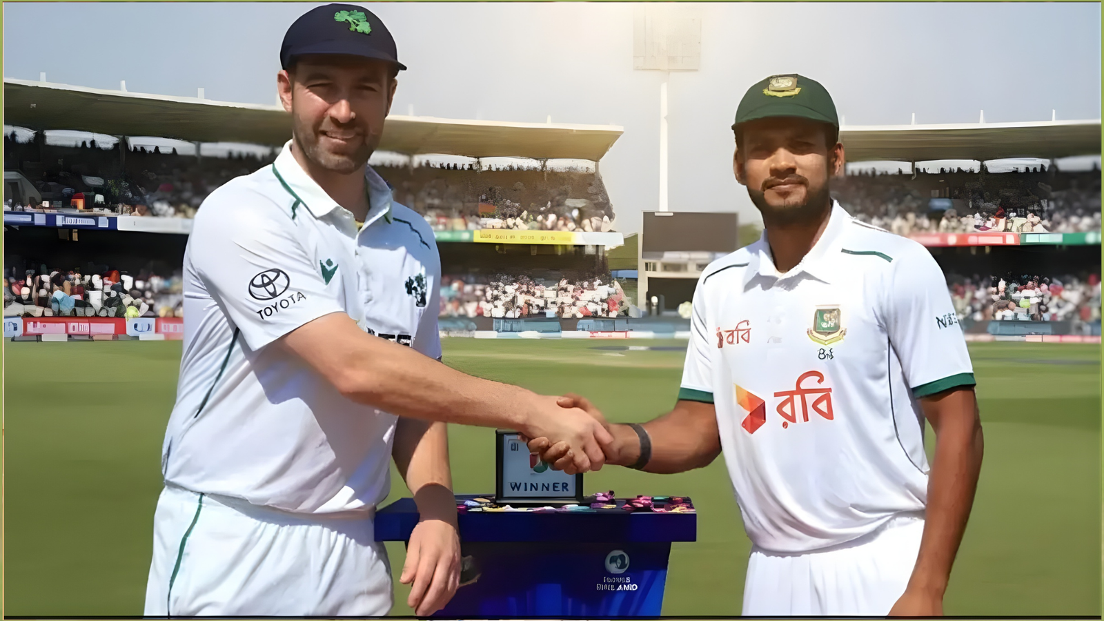 Bangladesh End Day One Strong as Ireland Close on 2708 in Sylhet Test সিলেট টেস্ট: দিনশেষে বাংলাদেশ, আয়ারল্যান্ড ২৭০/৮