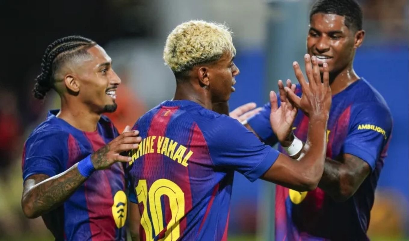 ইয়ামালের গোলে ফেরার রাতে আলো ছড়ালেন রাশফোর্ডও