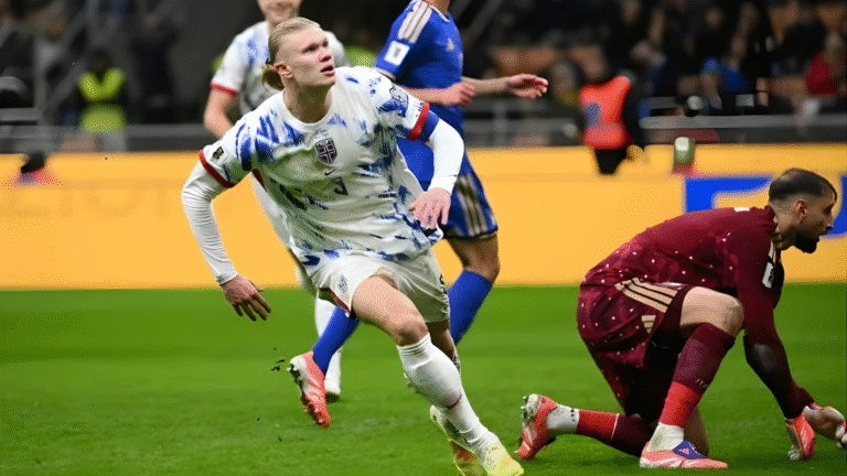 হালান্ডের দ্বৈরথে ধস নামল ইতালিতে