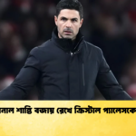আরসেনাল শান্তি বজায় রেখে ক্রিস্টাল প্যালেসকে হারাল আরসেনাল শান্তি বজায় রেখে ক্রিস্টাল প্যালেসকে হারাল