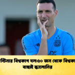 আর্জেন্টিনার বিশ্বকাপ দল৫০ জন থেকে বিশ্বকাপ দল বাছাই স্কালোনির আর্জেন্টিনার বিশ্বকাপ দল:৫০ জন থেকে বিশ্বকাপ দল বাছাই স্কালোনির