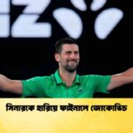 সিনারকে হারিয়ে ফাইনালে জোকোভিচ