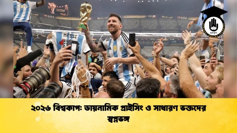 ২০২৬ বিশ্বকাপ ডায়নামিক প্রাইসিং ও সাধারণ ভক্তদের স্বপ্নভঙ্গ ২০২৬ বিশ্বকাপ: ডায়নামিক প্রাইসিং ও সাধারণ ভক্তদের স্বপ্নভঙ্গ
