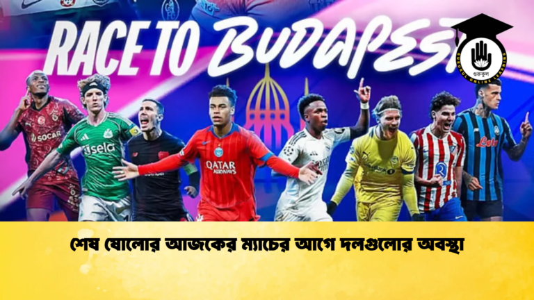 শেষ ষোলোর আজকের ম্যাচের আগে দলগুলোর অবস্থা শেষ ষোলোর আজকের ম্যাচের আগে দলগুলোর অবস্থা