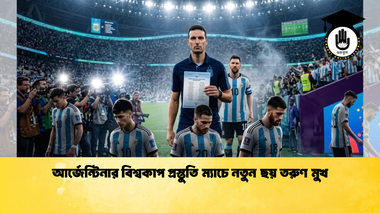 আর্জেন্টিনার বিশ্বকাপ প্রস্তুতি ম্যাচে নতুন ছয় তরুণ মুখ 1 আর্জেন্টিনার বিশ্বকাপ প্রস্তুতি ম্যাচে নতুন ছয় তরুণ মুখ