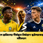 বিশ্বকাপে ব্রাজিলের শীর্ষস্থান নির্ধারণে স্কটল্যান্ডের জটিল সমীকরণ 1 বিশ্বকাপে ব্রাজিলের শীর্ষস্থান নির্ধারণে স্কটল্যান্ডের জটিল সমীকরণ