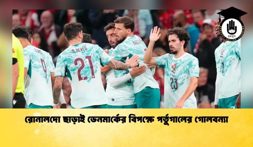রোনালদো ছাড়াই ডেনমার্কের বিপক্ষে পর্তুগালের গোলবন্যা